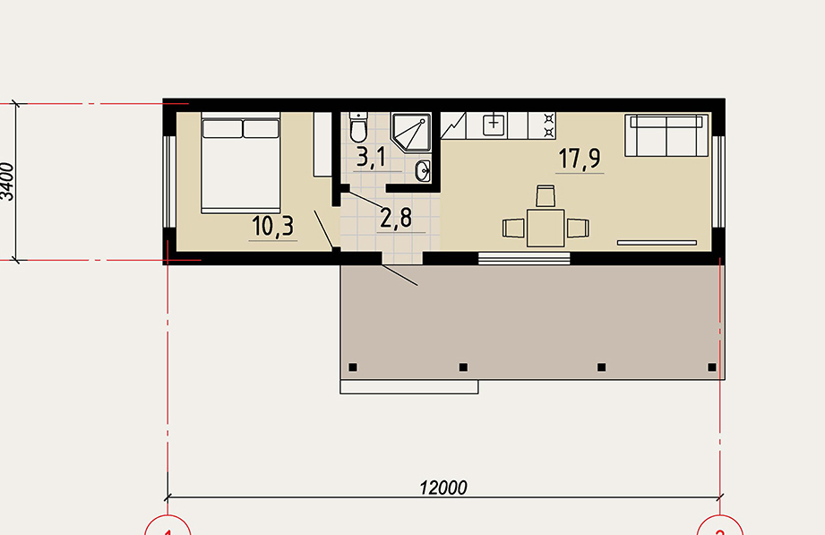 Планировка каркасного дома