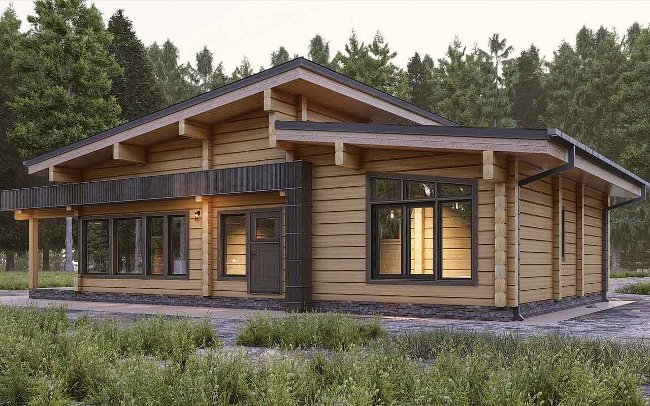 Дом из клееного бруса